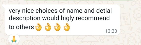 A parent who said they'd recommend us to others